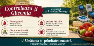 „Controlează-ți Glicemia” – Ediția a II-a! Ieșenii sunt așteptați pe Esplanada Nicolina pentru testări gratuite și sfaturi de sănătate